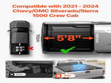 Retractable Tonneau Cover, 5.8 ft Hard Tonneau Cover with Built-in Drainage Pipe for 2021-2024 V952-SSHBXGZDKCHEQYGJ4V0