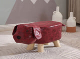 Children Wooden Low Stools Cute Cartoon Children Stool Small Dog Shape Stool for Home Kindergarten V1294-YM0716-3116220007316
