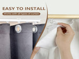Ceiling Curtain Tracks 9FT,Curtain Track Wall Mount,Ceiling Mounted Sliding Door Curtains Rails V1258-DP02-C-2728