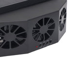 Car Exhaust Fan Solar Powered Air Circulating Fan Car Window Vent Fan for Odor Removal Heat V1294-YM0901-3113240171511