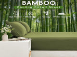 4 Piece Ultra Soft Bamboo Breathable Sheet Set -Hotel 2000TC Breathable Bed Sheets Set with 37 V1317-BAMBOO-AUQ-4JT-OLIVE-GREEN