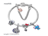 Charm Bracelets Mix & Match Offer - 10 Styles with Cartoon, Vintage & More, Get Discount on 2 V1132-NSSL61-DOUBLE