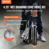 Core Drill Bit, 4.25" Wet Diamond Core Drill Bits, 14" Drilling Depth Concrete Core Drill Bit with V952-JGSQXZTSS108Y2FEOV0
