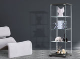 Stacked Display Storage Cabinet Glass Black DBOX1002-4-BK