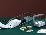 Blackjack Shoe and Discard Tray Clear Acrylic Blackjack Dealing Shoe Card Dispenser for Playing V1258-DP02-C-2742
