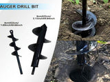 High-Strength Steel Garden Auger Drill Bit for Planting and Digging-Black V1107-119-BLA-38998