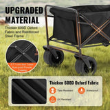 VEVOR Collapsible Wagon, 3 cu.ft Beach Wagon Cart with All-Terrain Wheels, Heavy Duty V952-ZDHYBXSSTCHSFRW7MV0