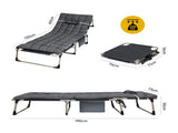 Levede Folding Camping Bed Camp Cots OD1068-DG