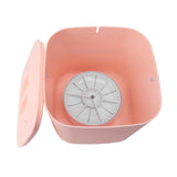 Mini Dishwasher 18W 8.5V 2A 2000mah Portable Countertop Dishwasher for Dishware Fruit Vegetable Pink V1294-YM0703-3113230152812