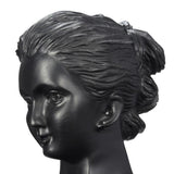 Black Resin Mannequin Lady Figure Display Necklace Earrings Jewelry Display Rack V1366-AZ2-W-27624