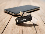 Sandisk Ixpand Flash Drive GO SDIX60N 256GB Black IOS USB 3.0 SDIX60N-256G-GN6NE V28-FUSSANSDIX60N256G