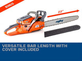 MTM Petrol Commercial Chainsaw 22 Bar E-Start Tree Pruning Chain Saw Top Handle V219-CHNSAWMTMA6X2