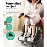 Livemor Foot Massager Massagers Shiatsu Electric Roller Ankle Calf Leg Kneading Silver FOOT-MASSAGE-LF03-SI