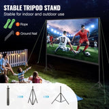 VEVOR Projector Screen with Stand, 120 inch 16:9 4K 1080 HD Outdoor Movie Screen with Stand, V952-TYPM20ZJSLJ13VYSQV0