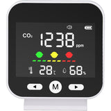 High Precision Air Quality Monitor CO2 400-5000 ppm, Desktop Temperature and Humidity Detector V1237-ZY-715-156