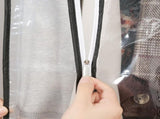 3-pack Transparent Dustproof Garment Storage Bag with Zipper for Wardrobe, PEVA Material, 60 x 25 x V1188-MS-325-0887