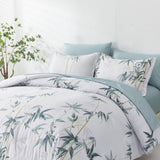 Floral Leaves Comforter Set, King Size, Quilted Bedding with Pillowcases V745-MAB010678AJ3