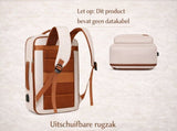 Women's Laptop Bag, 24L, Travel Bag, With charging port, Laptop Lockable drying V1189-LC-HW-00015