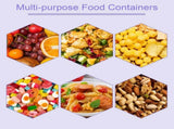 4-pack snack boxes with compartments, snack containers for kids and adults, 4-compartment bento V1237-ZY-203-3681