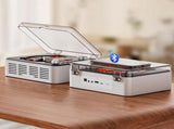 Retro CD Music Player with Bluetooth and FM Radio Multifunctional Home Audio System White V1263-JX-6955-1