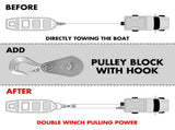 X-BULL 12V Electric Boat Winch 5000LBS Portable Wireless Remote Trailer Winch Steel Cable V211-AUEB-BW003