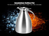 2L Double Wall Vacuum Insulation Coffee Pot Thermal Insulated Water Cold Water Bottles Jug Household V1294-YM0901-3118200032311