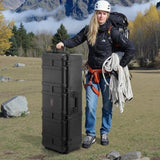 VEVOR 5.5 Cu.ft Weatherproof Hard Case with 3 Handles Large Capacity Case Black V952-FFYSTX72LFYCXYXH8V0
