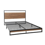 Artiss Bed Frame King Size Metal Bed Frame DANE MBED-C-DANE-K-BK-AB