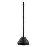 Portable Post, 5 ft Cast Iron Post Holder with Hard Plastic Base & Wheels, Movable Parking V952-LBGBXSBZGZTYS7TE8V0