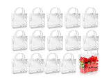 Clear Gift Bags Reusable Portable PVC Transparent Party Bag with Handle for Wedding Candies Snacks V1294-YM0901-3117240214211