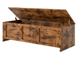Levede Storage Bench Rustic Wooden Storage Cabinet CH1164-BR-AU