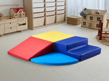Climbing Toys, 4-Piece Set, Foam Toys for Toddlers 6 Months to 3 Years Old, PU Leather V952-PMWJTZBDQKBD5XYDEV0
