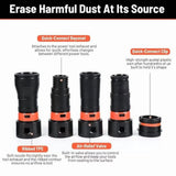 Dust Hose Adapter Kit for Most Woodworking Power Tools,,and Shop Vacuums, for Dust V1366-AZ2-W-14475