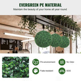 Artificial Topiaries Boxwood Trees, , Ball-Shape Faux Topiaries Plant, All-year Green V952-RGZWXJQ20YC04FIJEV0