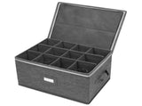 Storage Cases, Wine Glass Storage Box Containers for Glassware or Crystal, Holds 12 Wine Glasses, V1192-AZ-W-10744