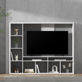 Artiss Entertainment Center Unit TV Stand TV Cabinet Open Shelves 183CM White FURNI-N-CE01-TV180-WH-ABC