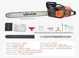 52cc Gas Chainsaw 1.8 kW Gas Powered 455 mm Chainsaw For Wood Cutting V952-RQLJ18INCHEC6XJG9001V0