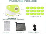 Automatic Dog Ball Launcher with 15 Mini Tennis Balls & Mesh Bag Rechargeable Pet Toy for Small V1107-CS-CWGPQQQL