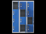 12-Door Locker for Office Gym Shed School Home Storage - 3-Digit Combination Lock V63-838991