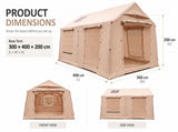 Weisshorn Inflatable Cabin Tent 300x400cm Side Awning Roof Skylight XFSK-KH-TD-PT