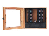 Miniature Book Display Case Solid Wood and Plastic Rotatable Tiny Miniature Library Display Cabinet V1294-YM0901-3115250006911