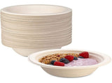 Roofei 30oz. Paper Bowls Disposable Bowls Brown Natural Unbleached Biodegradable Made of V1192-AZ-W-17966