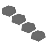 4pcs Stepping Stones Outdoor with 24pcs Ground Stakes Weather Resistant Decorative Stone for Garden V1294-YM0901-3111240178912