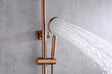 2023 Brushed Rose Gold Copper Solid Stainless Steel 304 made shower set w diverter 200 mm head V549-COPPERSHOWERSETNEW