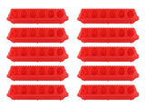 10 Set Flip Top Chick Feeder Waterer Plastic Quail Small Poultry Feeding Tray 12 Trough Dish V1294-YM0901-3111240273311
