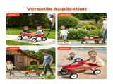 Pull-Along Wagon for Kids, 101 cm Toddler Wagons, Supports up to 80kg, All-Terrain Wagons with V952-JSKETTLC39YCTXPY0001V0