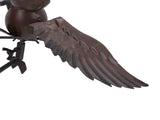 Lawn Owl Sculpture Lifelike Decorative Iron Wind Sculpture Spinner for Garden Patio Backyard V1294-YM0901-3111240131011
