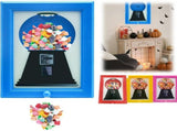 Candy Dispenser Picture Frame - Gumball Machine in a Frame Fast Distribution of Candies, Nuts, & V1370-AZ4-16710
