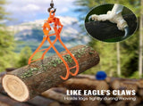 Timber Claw Hook, 28 inch 4 Claw Log Grapple for Logging Tongs, Swivel Steel Log Lifting Tongs, V952-YMQZQ28YC4ZK7BDLEV0