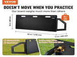 Soccerer Board, 115x45 cm Portable Soccer Wall with 2 Angles, Foldable HDPE Kickback V952-ZQHDBHDPE451MXKRDV0